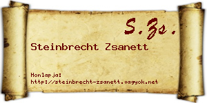 Steinbrecht Zsanett névjegykártya